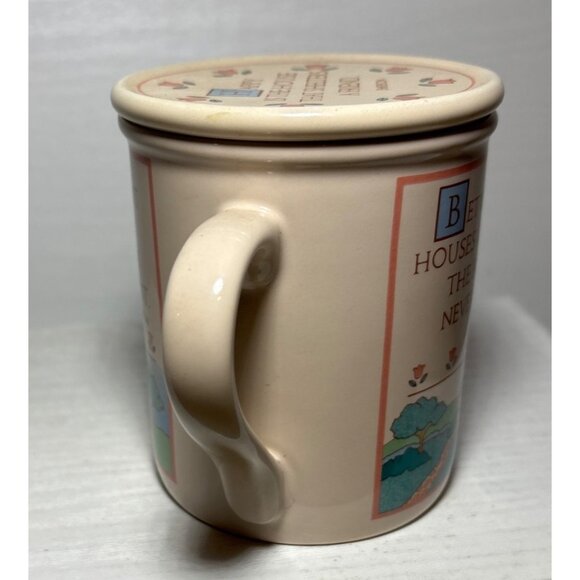 Hallmark Mug Mates Ceramic with Lid Emerson Friendship Quotes 1985 Home Japan - Picture 7 of 10